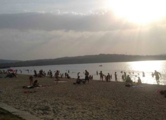 Recomendacións de evitar temporalmente o baño no Lago de As Pontes