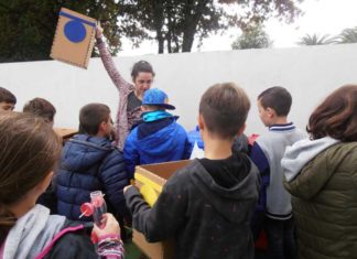 1ª visita de educación ambiental á Ecoescola dentro da campaña “Rqu3R” de concienciación ambiental