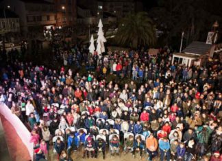 Galería de fotos do acto de encendido da iluminación pública de Nadal