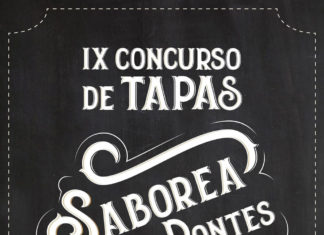 Cartel oficial do IX Concurso de Tapas, Saborea As Pontes