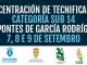 Concentración de tecnificación categoría sub 14