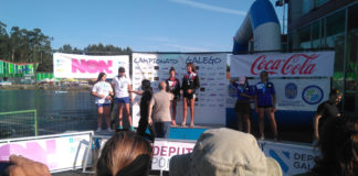 Ada Fernández e Inés Domínguez 3ª no campionato galego de pista infantil de piragüismo