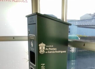O CONCELLO DAS PONTES INSTALA DISPENSADORES DE XEL HIDROALCÓLICO NOS ESPAZOS PUBLICOS DO MUNICIPIO