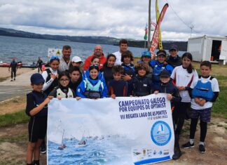 AS PONTES ACOLLE O CAMPEONATO GALEGO POR EQUIPOS DE OPTIMIST