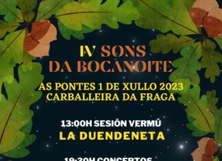 AS PONTES CELEBRARÁ A CUARTA EDICIÓN DO FESTIVAL “SONS DA BOCANOITE”O 1 DE XULLO