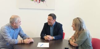 O ALCALDE DAS PONTES VISITA A EMPRESA HUSO 29 ESTUDIOS Y CONSTRUCCIONES