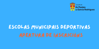 APERTURA DO PRAZO DE INSCRICIÓN NAS ESCOLAS DEPORTIVAS MUNICIPAIS E NOS CURSOS DE NATACIÓN 2025-2026