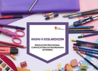 RESOLUCIÓN PROVISIONAL DAS AXUDAS ÁS FAMILIAS PARA A ESCOLARIZACIÓN- CONVOCATORIA EXTRAORDINARIA SETEMBRO (CURSO 2025-2026)
