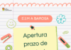 ABERTO O PRAZO DE FORMALIZACIÓN DE MATRÍCULA NA E.I MUNICIPAL A BAROSA PARA O CURSO 2026/2027