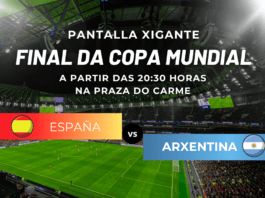AS PONTES VIVIRÁ A FINAL DO MUNDIAL NUNHA PANTALLA XIGANTE NA PRAZA DO CARMEN